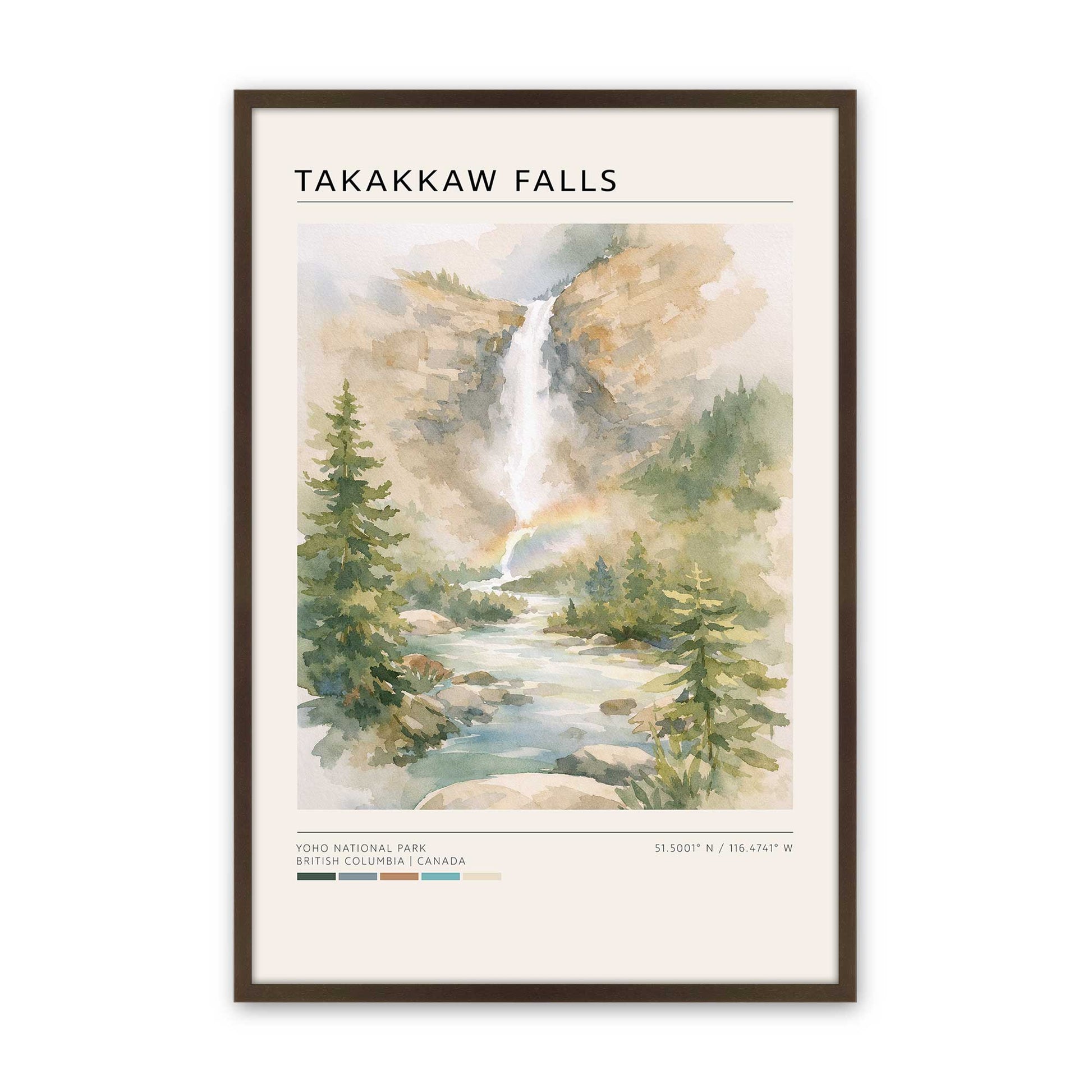 [Color:Belvinder Brown], Picture of art in a Belvinder Brown frame