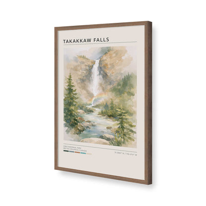 [Color:Walnut], Picture of art in a Walnut frame of the corner