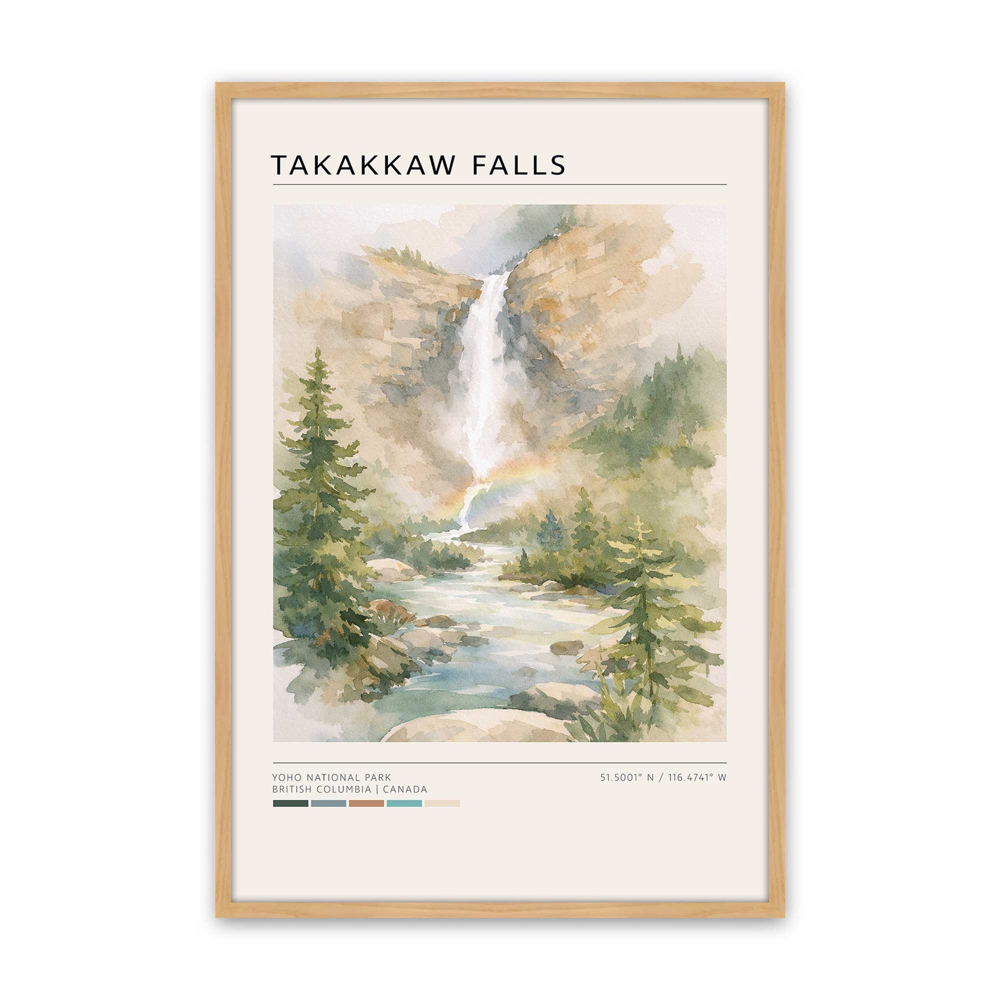 [Color:American Maple], Picture of art in a American Maple frame