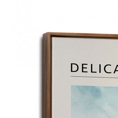 [Color:Walnut], Picture of art in a Walnut frame at an angle