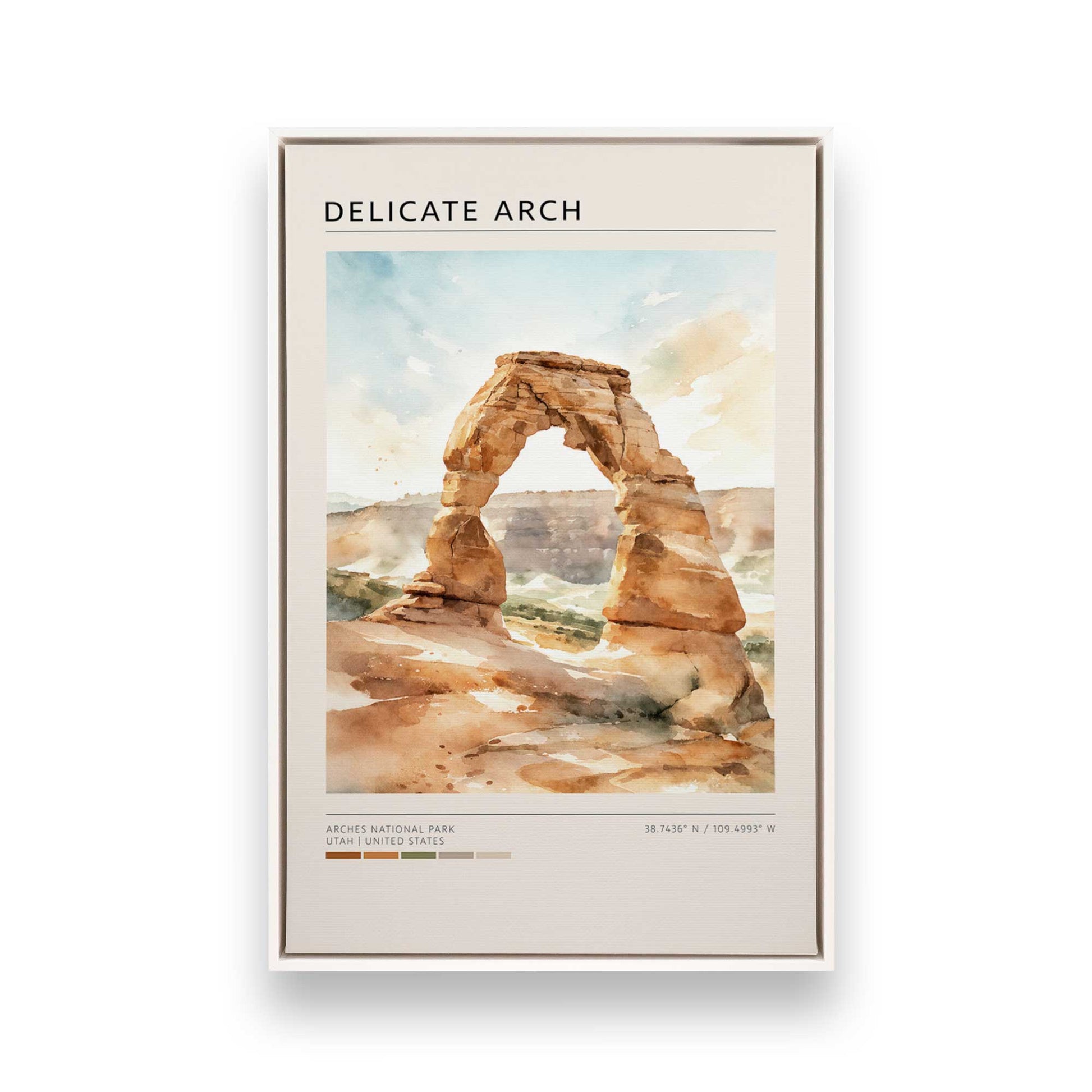 [Color:Opaque White], Picture of art in a White frame