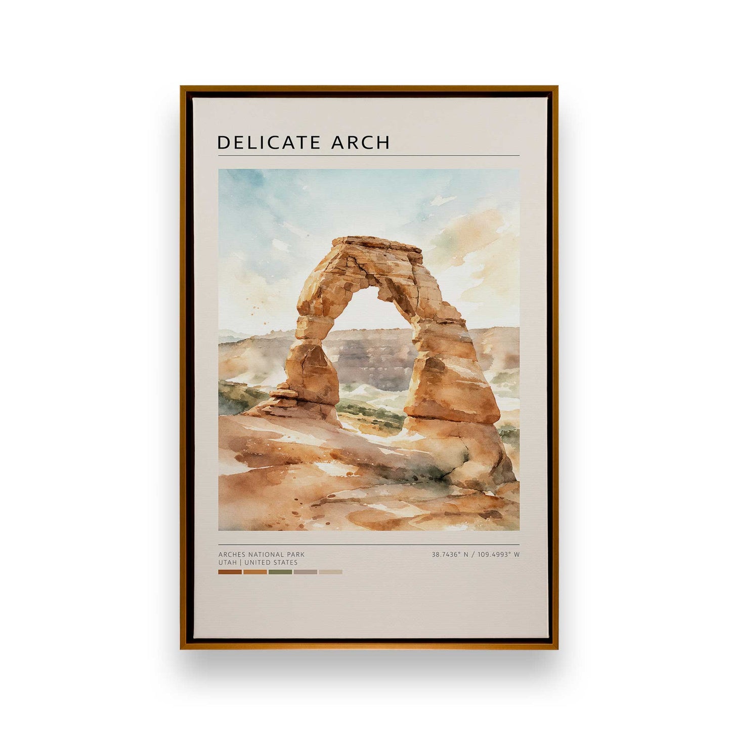 [Color:Polished Gold], Picture of art in a Polished Gold frame