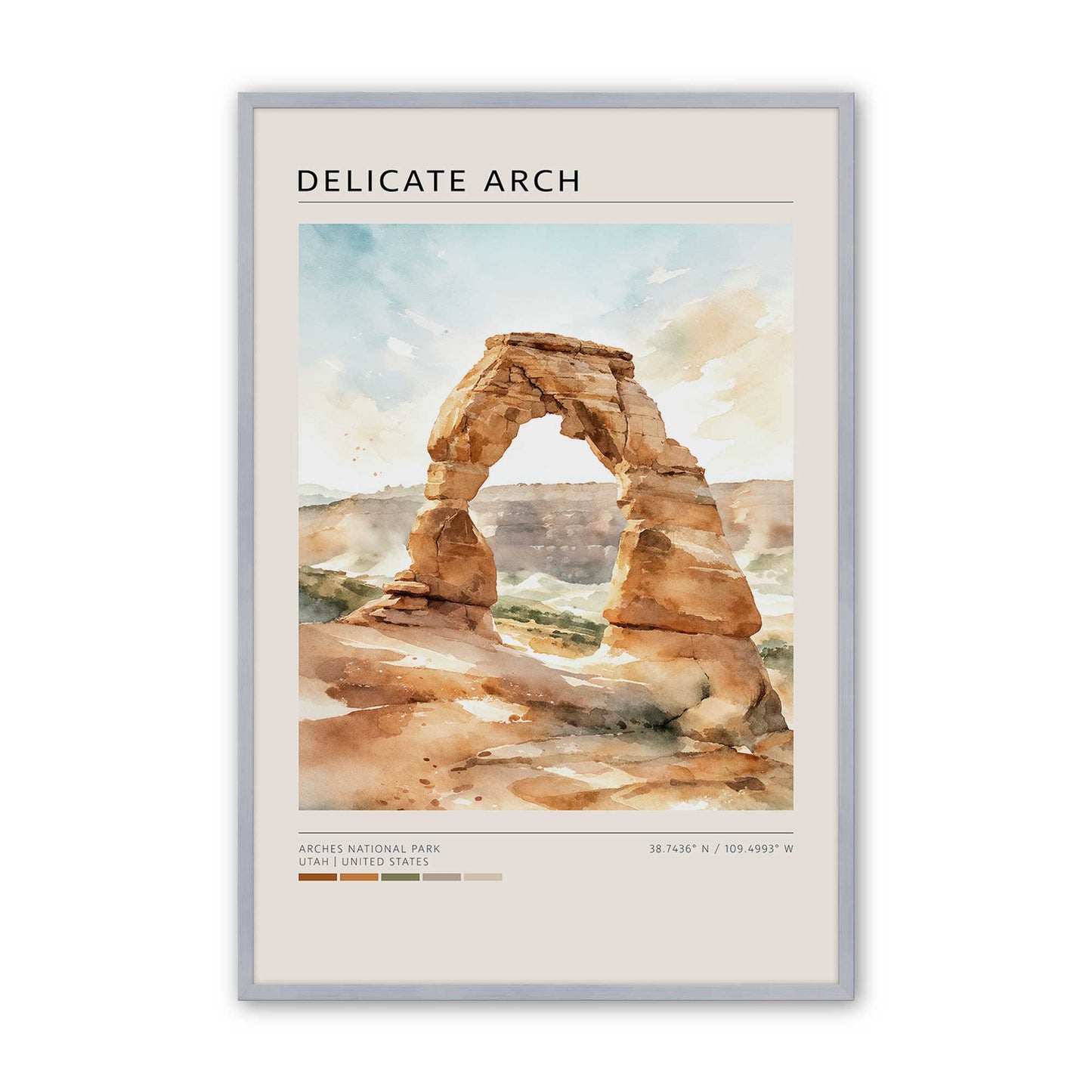 [Color:Polished Chrome], Picture of art in a Polished Chrome frame
