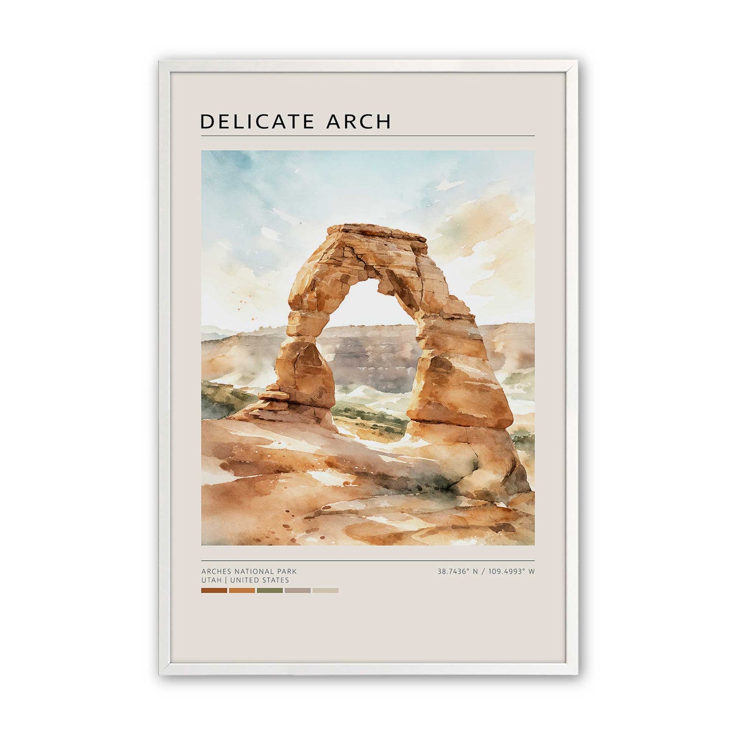 [Color:Opaque White], Picture of art in a Opaque White frame