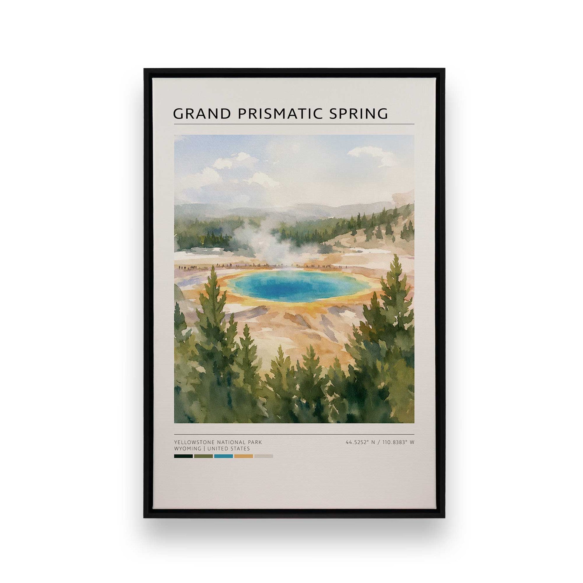 [Color:Satin Black], Picture of art in a Satin Black frame