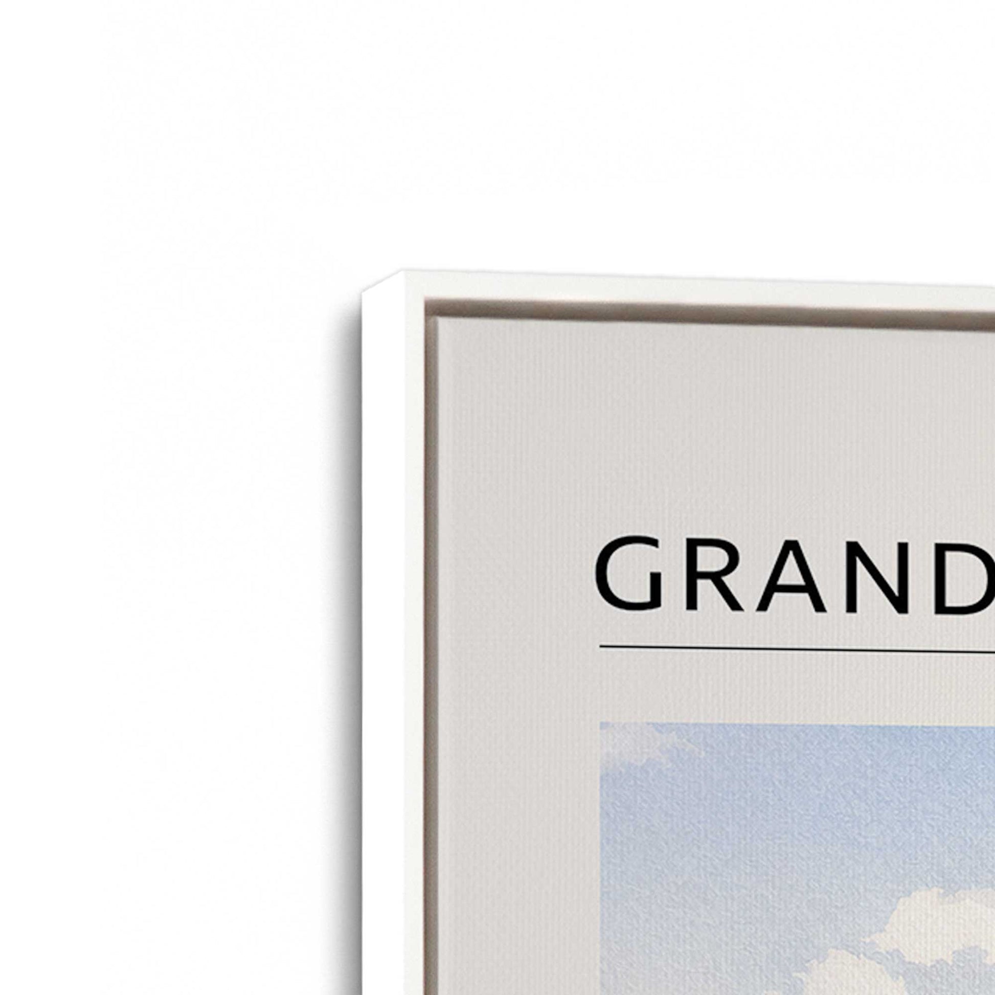 [Color:Opaque White], Picture of art in a White frame at an angle