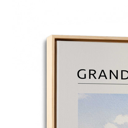 [Color:American Maple], Picture of art in a American Maple frame at an angle