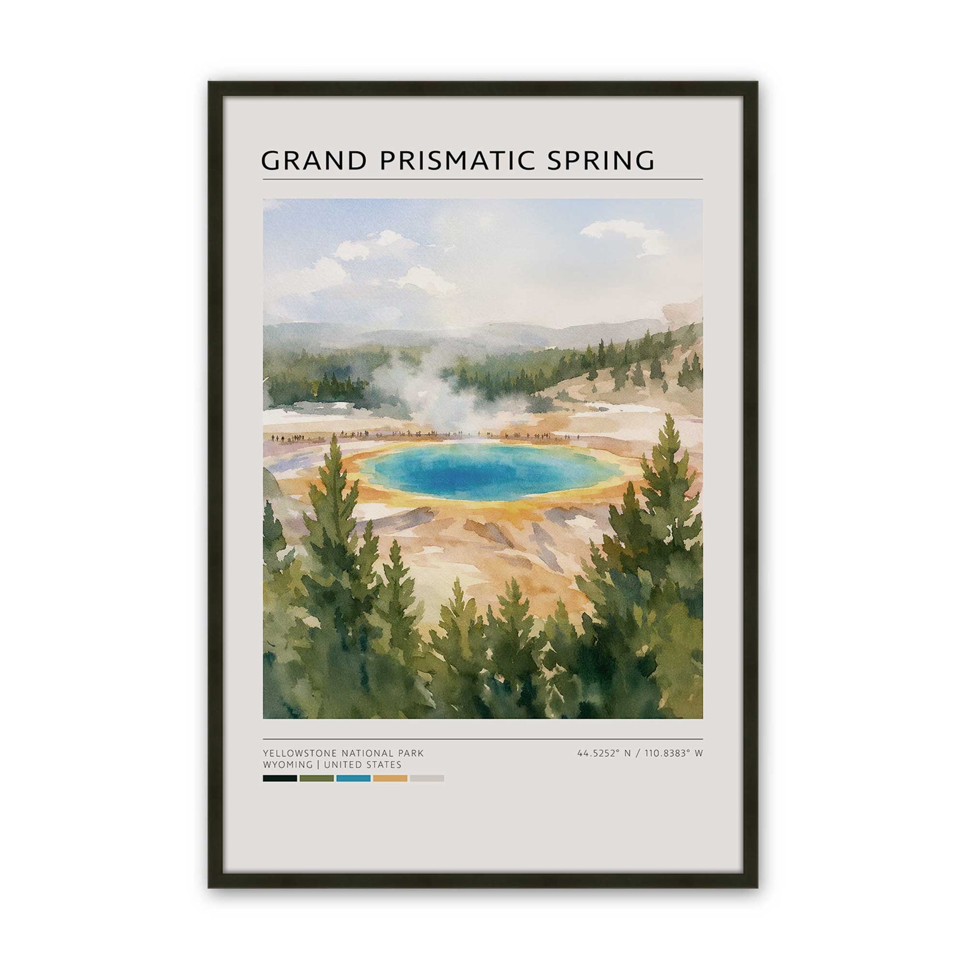[Color:Satin Black], Picture of art in a Satin Black frame