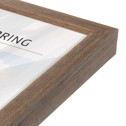 [Color:Walnut], Picture of art in a Walnut frame at an angle