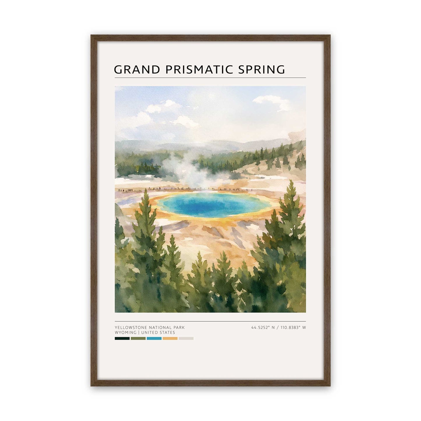 [Color:Walnut], Picture of art in a Walnut frame