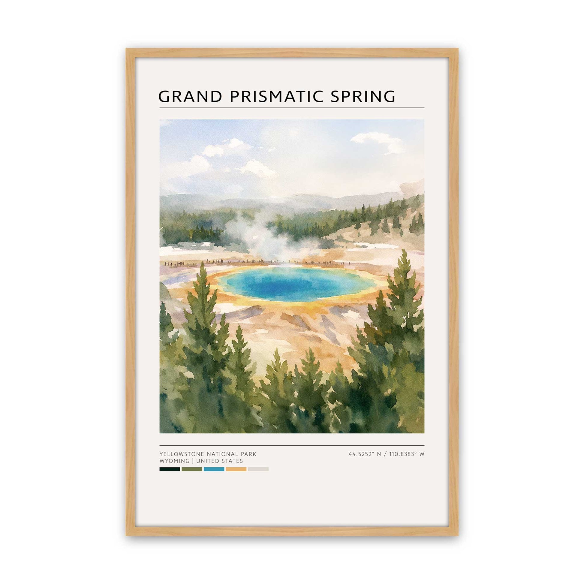 [Color:American Maple], Picture of art in a American Maple frame