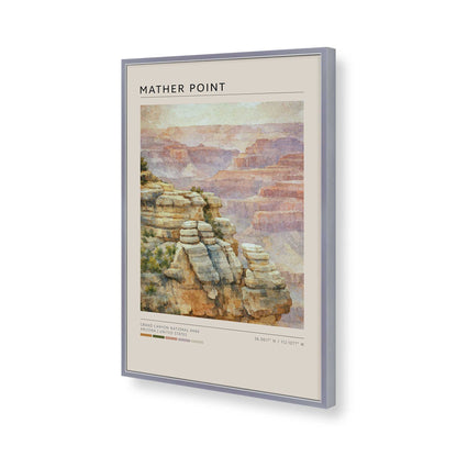 [Color:Polished Chrome], Picture of art in a Polished Chrome frame of the corner