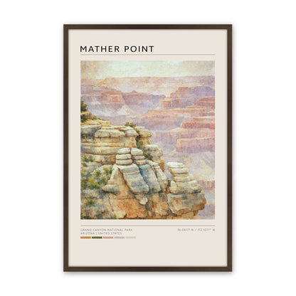 [Color:Brown], Picture of art in a Brown frame