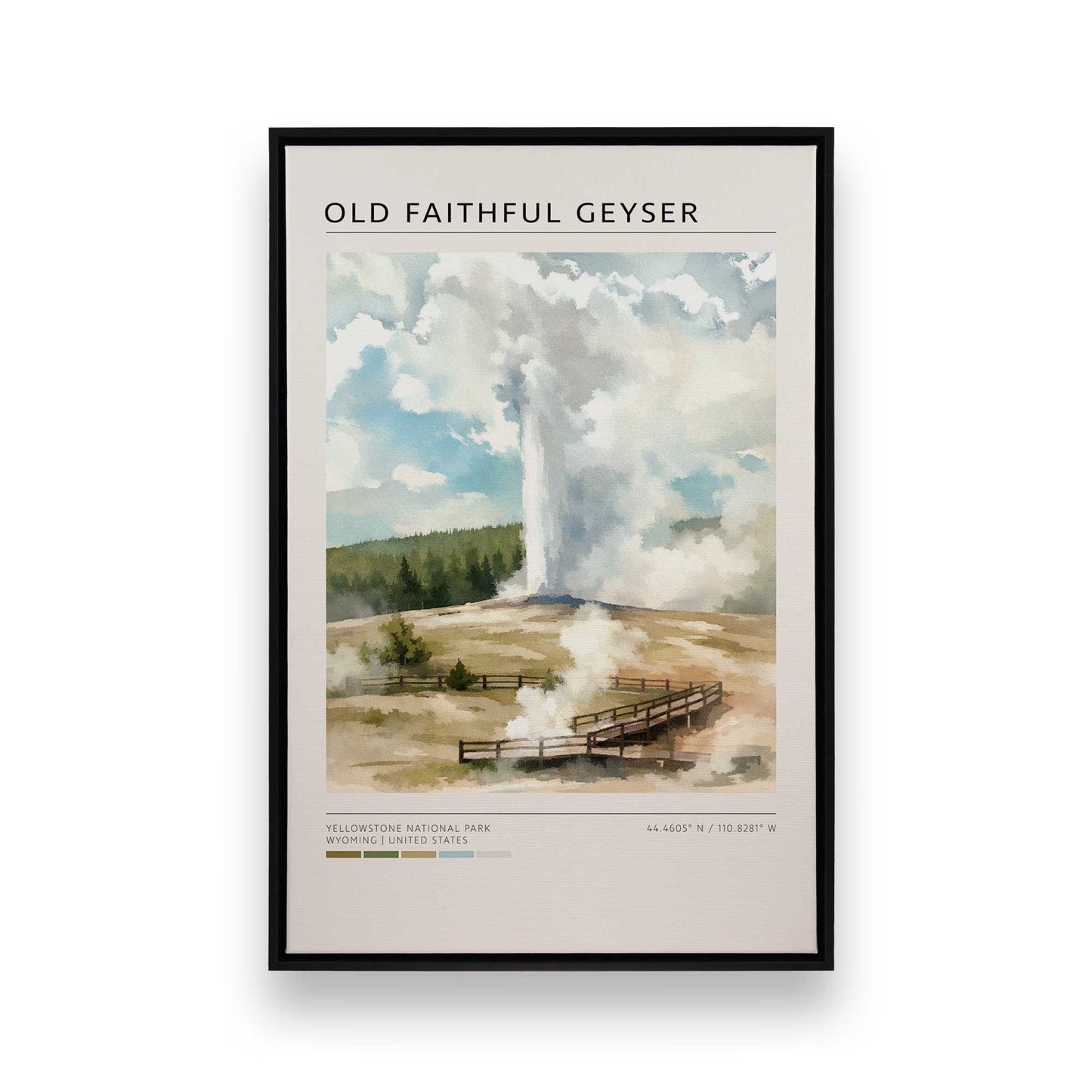 [Color:Satin Black], Picture of art in a Satin Black frame