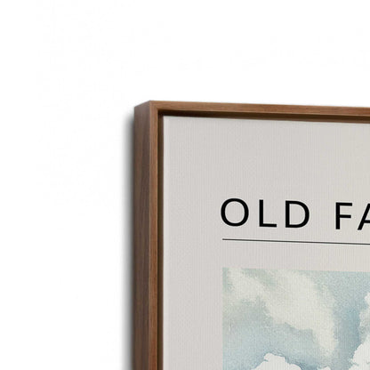 [Color:Walnut], Picture of art in a Walnut frame at an angle