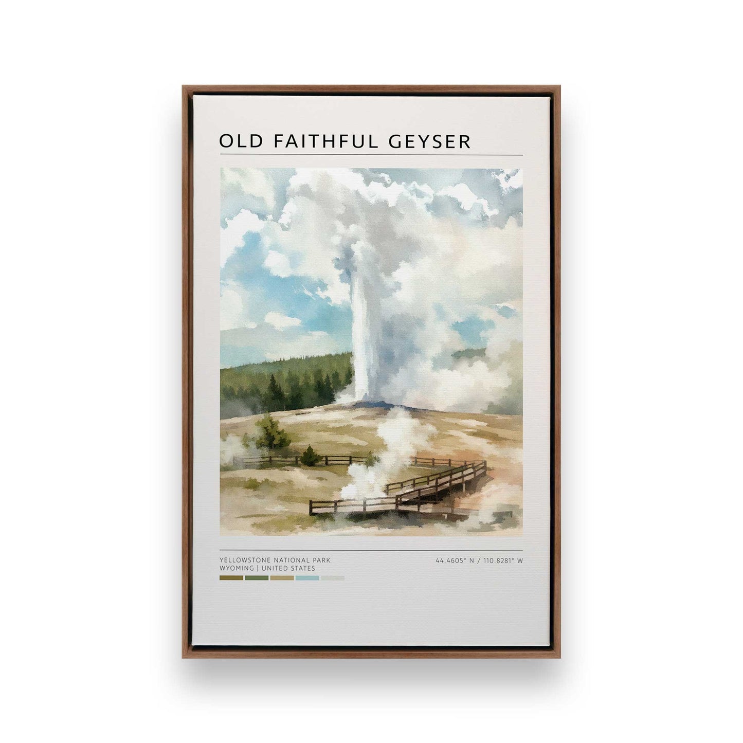 [Color:Walnut], Picture of art in a Walnut frame