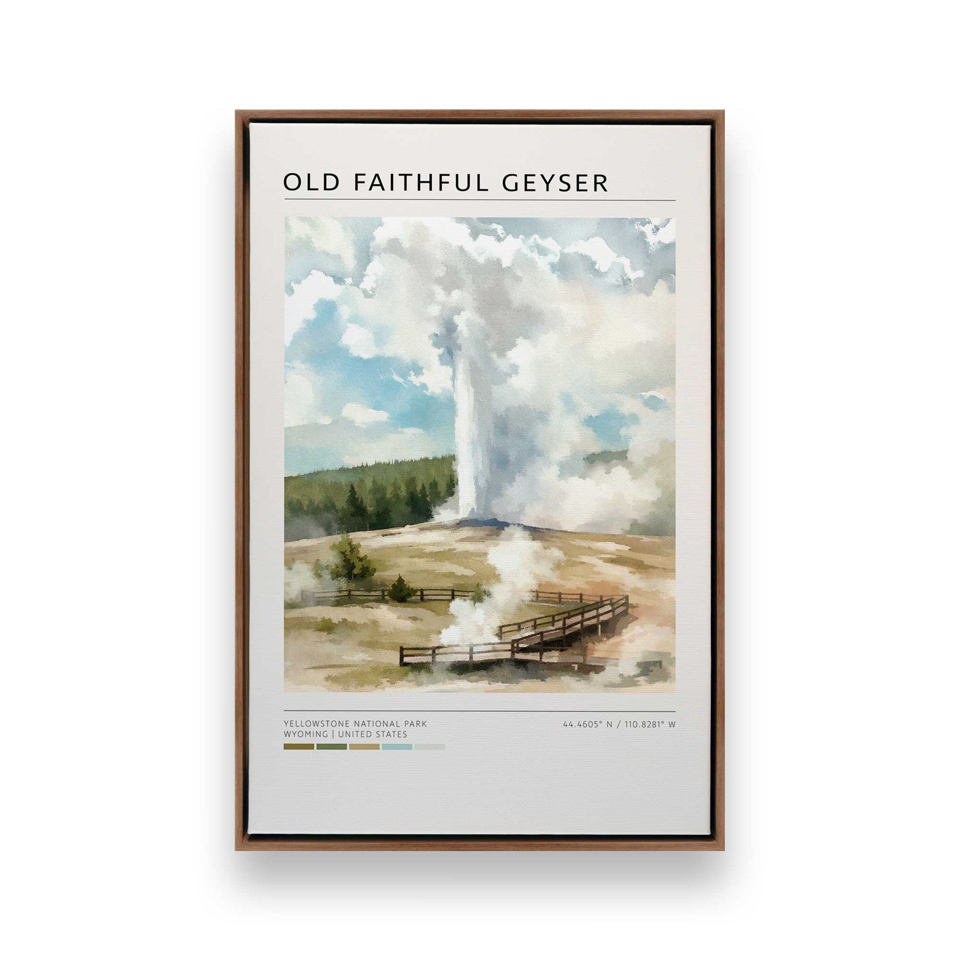 [Color:Walnut], Picture of art in a Walnut frame