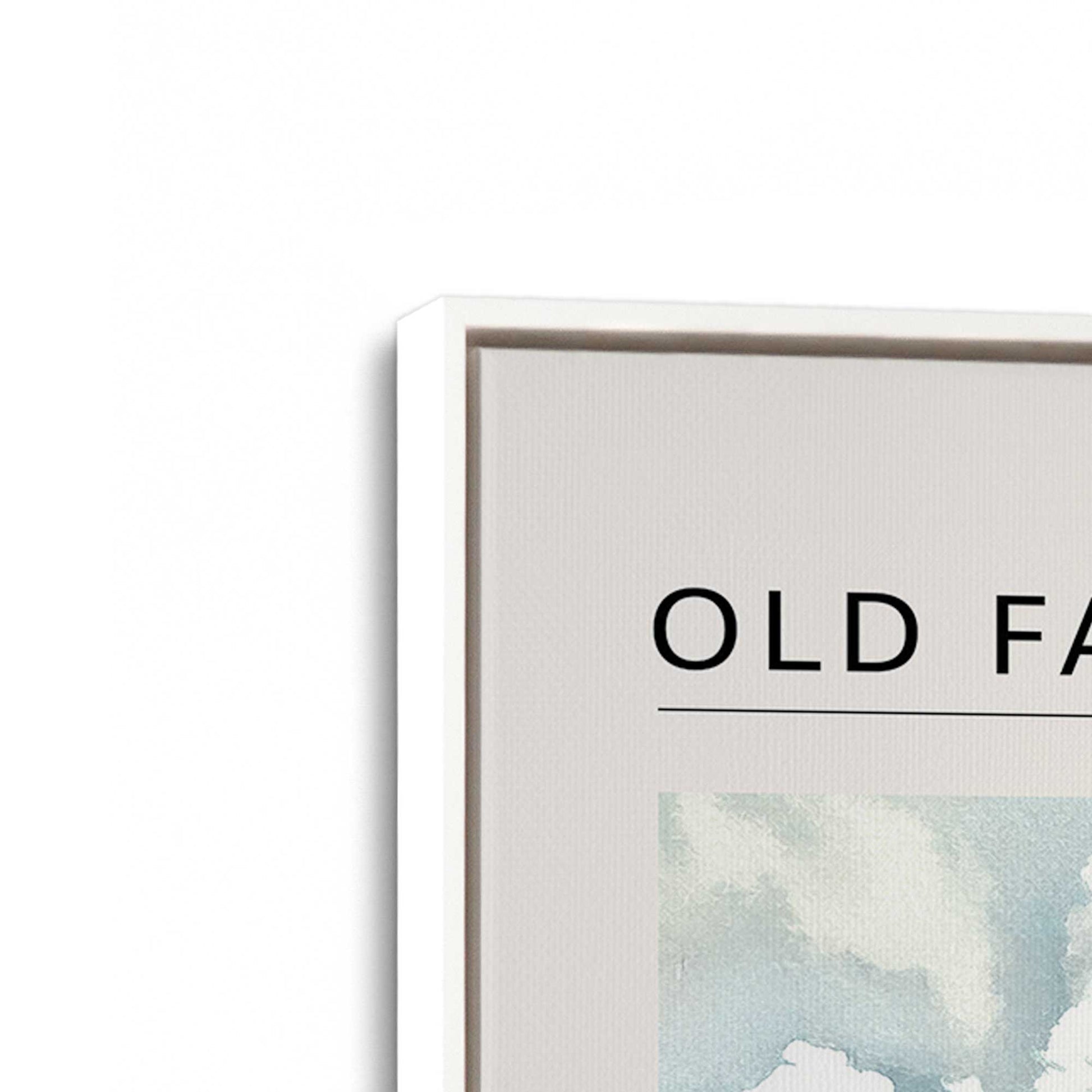 [Color:Opaque White], Picture of art in a White frame at an angle