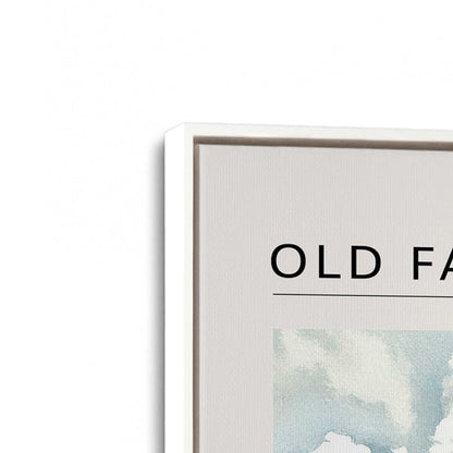 [Color:Opaque White], Picture of art in a White frame at an angle
