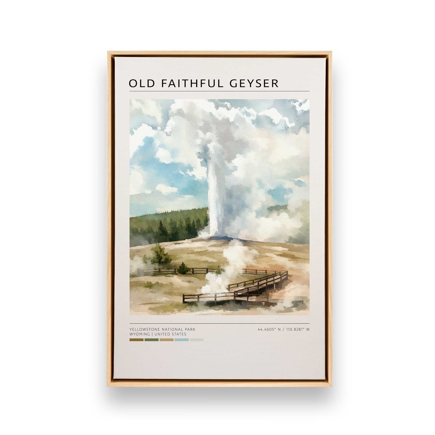 [Color:American Maple], Picture of art in a American Maple frame