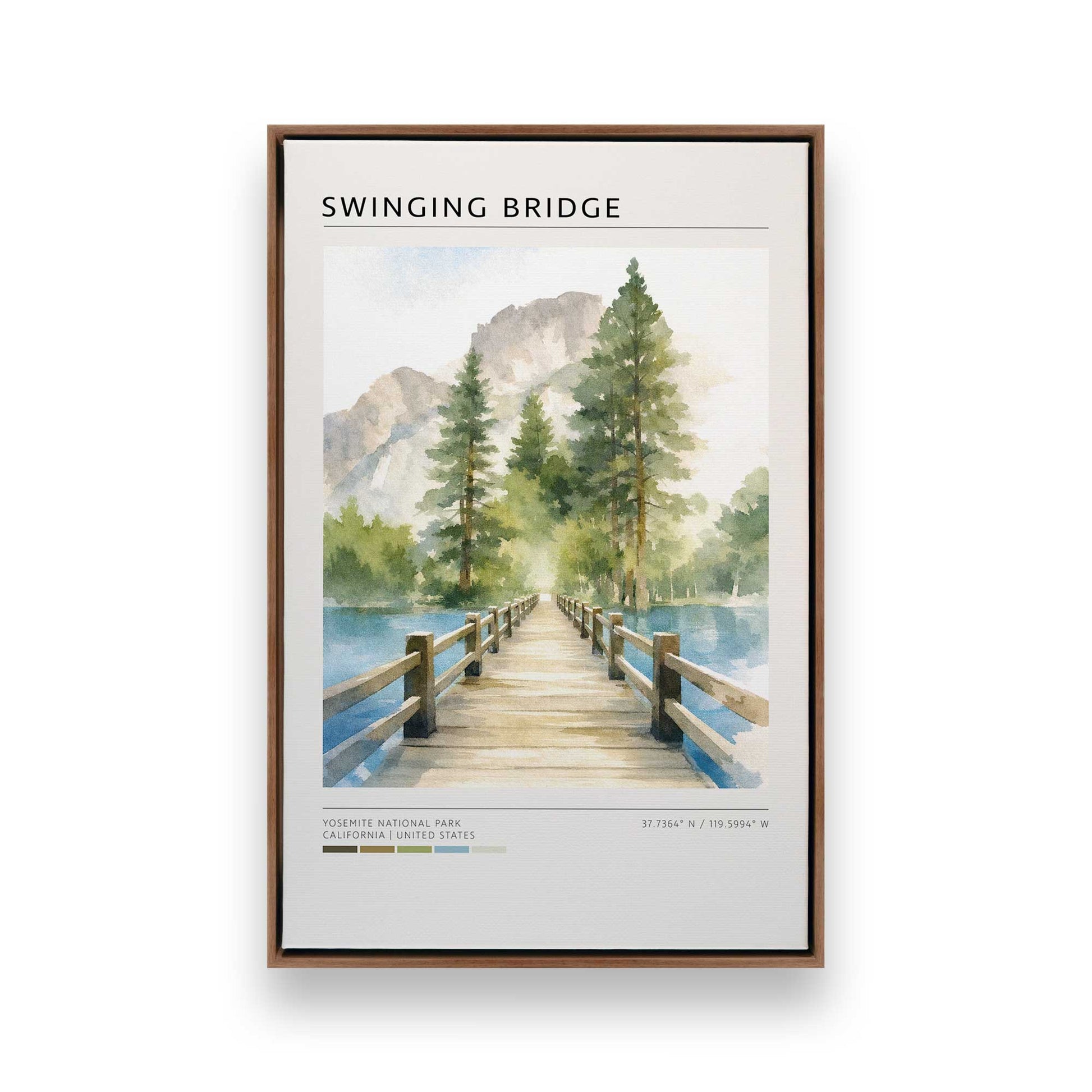 [Color:Walnut], Picture of art in a Walnut frame