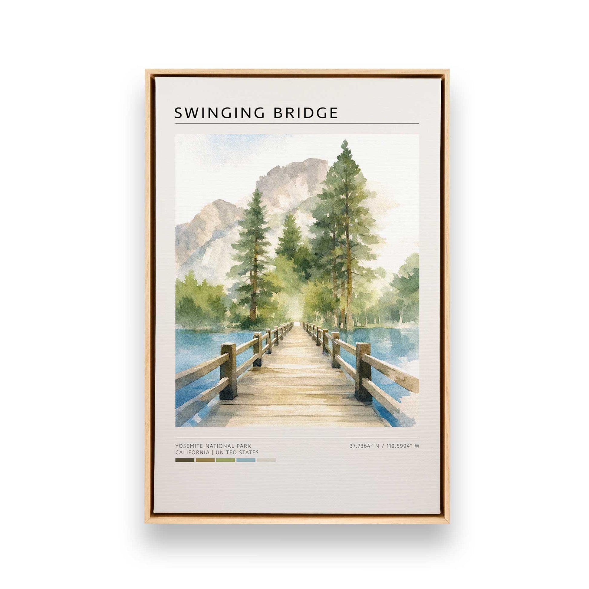 [Color:American Maple], Picture of art in a American Maple frame