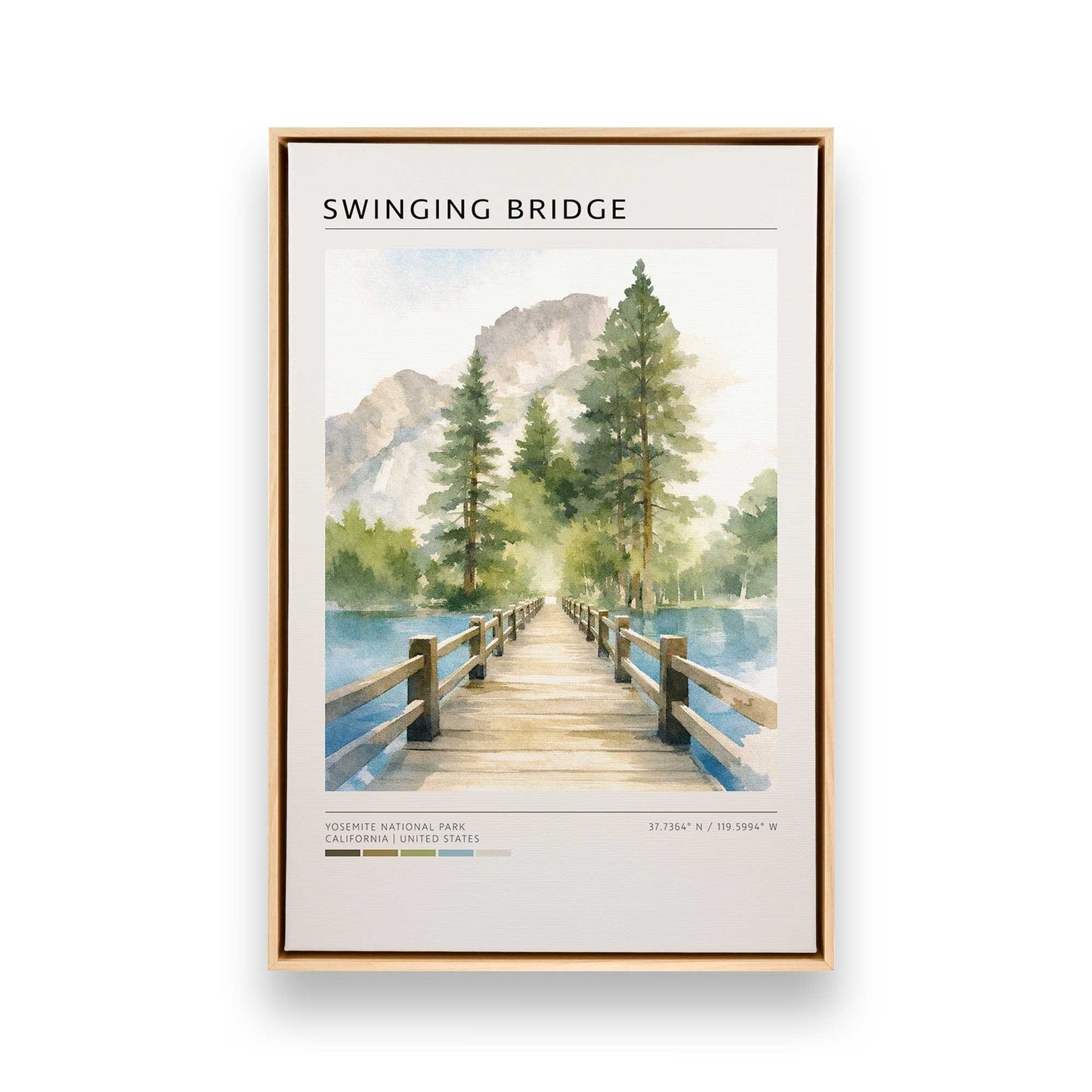 [Color:American Maple], Picture of art in a American Maple frame