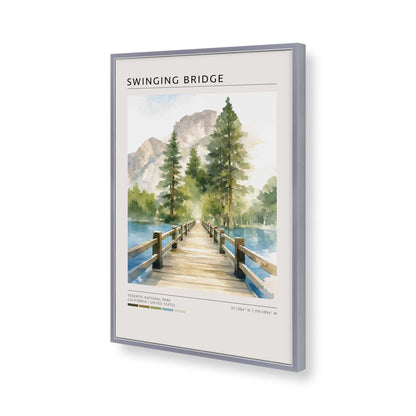 [Color:Polished Chrome], Picture of art in a Polished Chrome frame of the corner