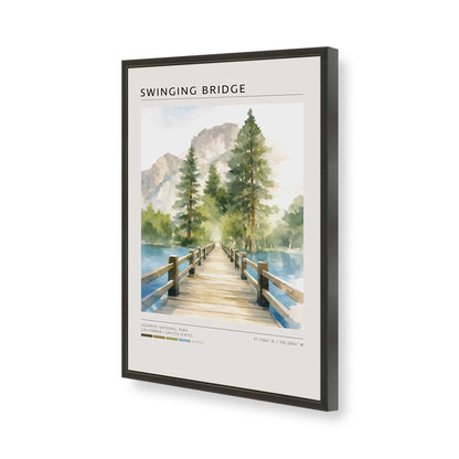 [Color:Satin Black], Picture of art in a Satin Black frame of the corner