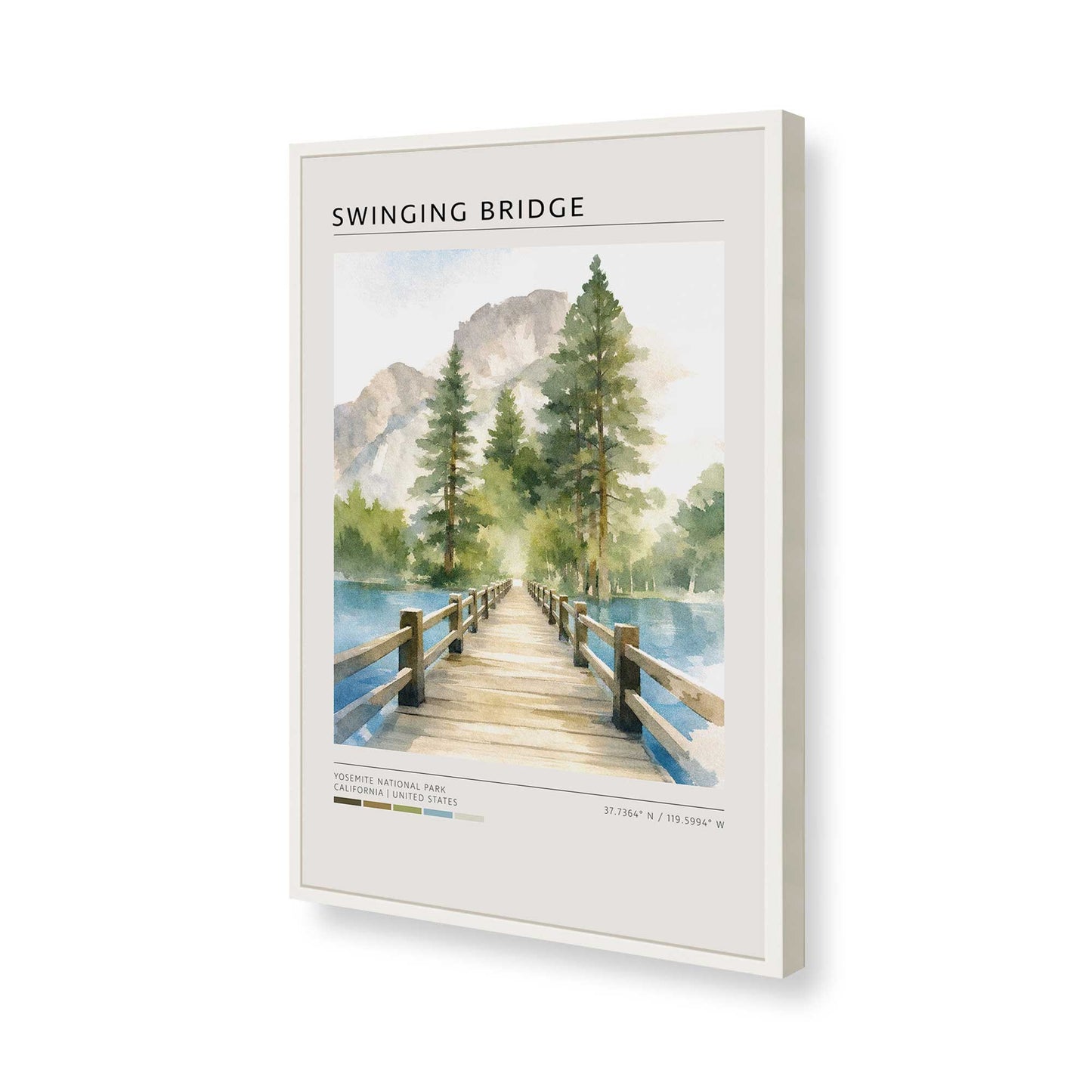 [Color:Opaque White], Picture of art in a Opaque White frame of the corner