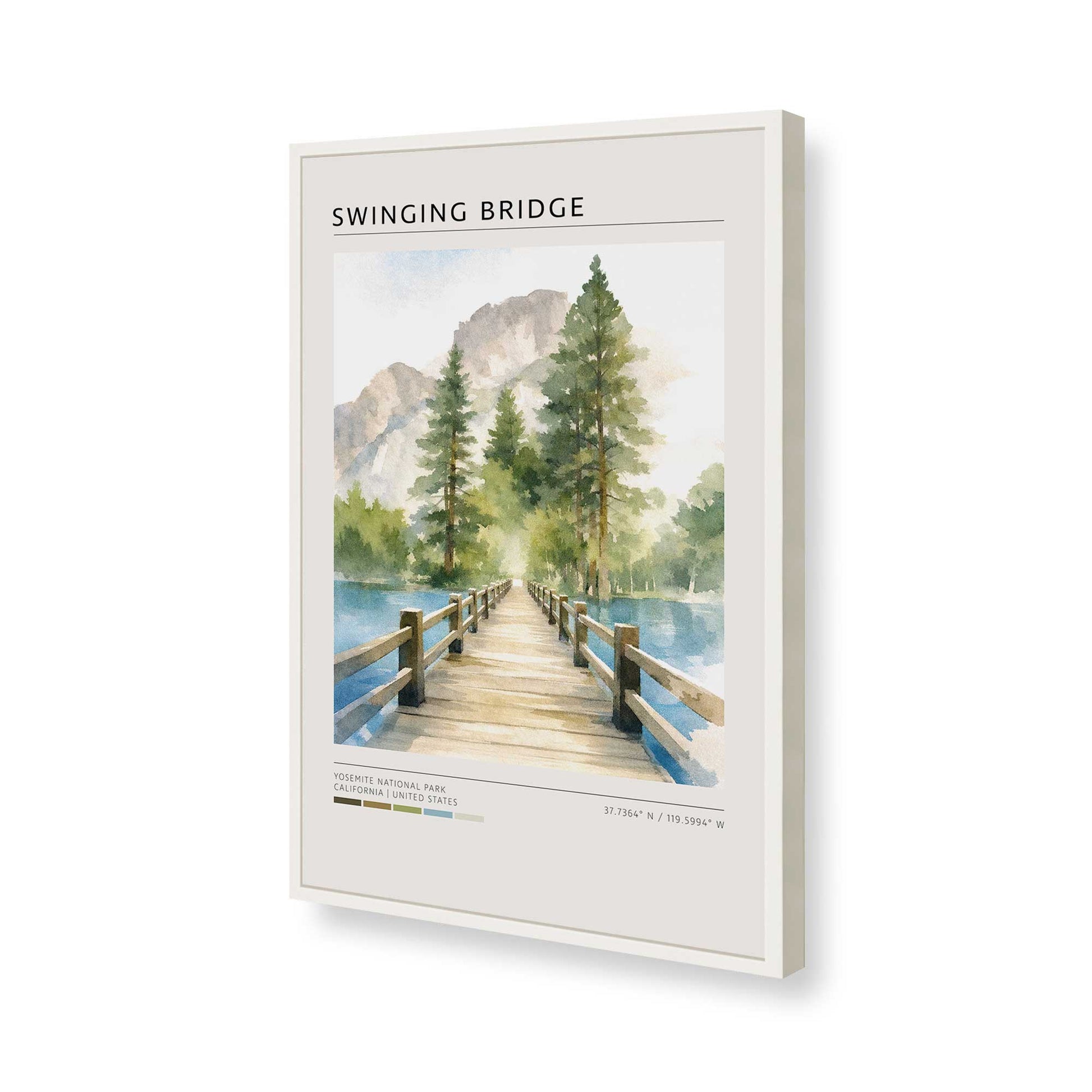 [Color:Opaque White], Picture of art in a Opaque White frame of the corner