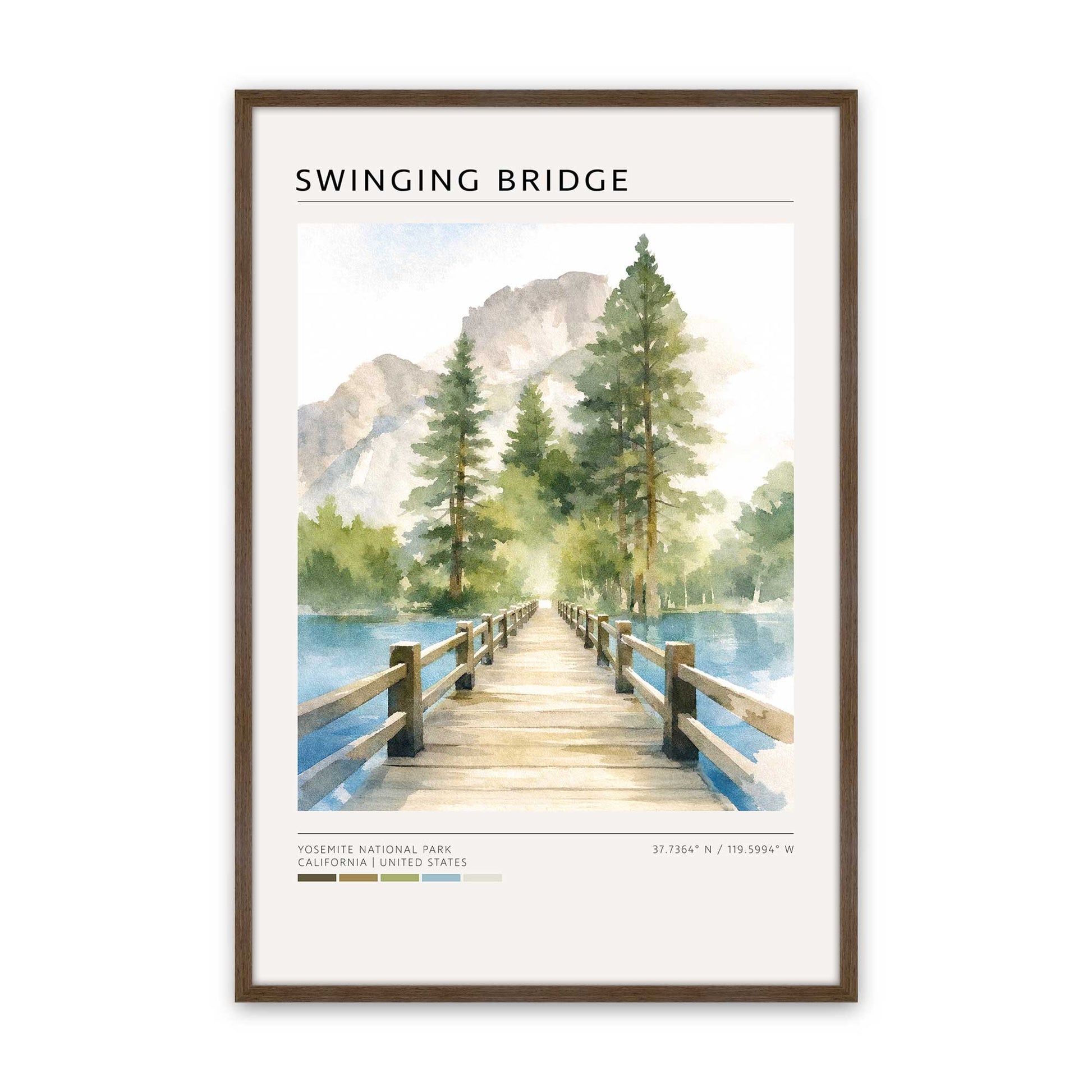 [Color:Walnut], Picture of art in a Walnut frame