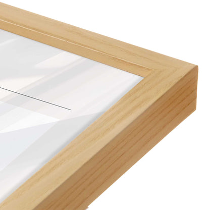 [Color:American Maple], Picture of art in a American Maple frame at an angle