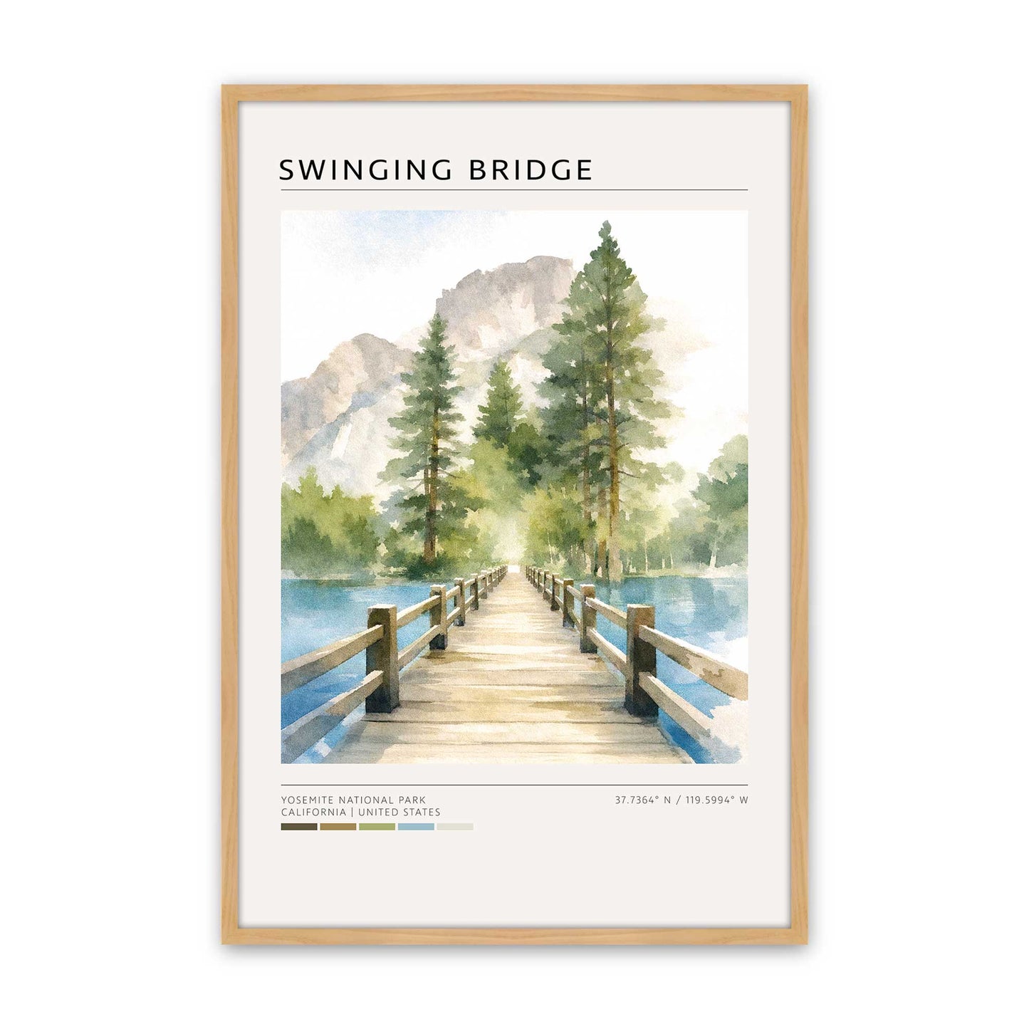[Color:American Maple], Picture of art in a American Maple frame