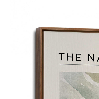 [Color:Walnut], Picture of art in a Walnut frame at an angle