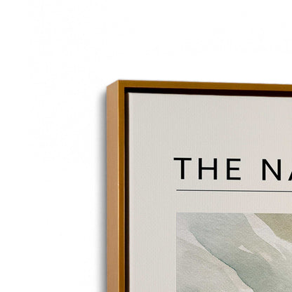 [Color:Polished Gold], Picture of art in a Polished Gold frame at an angle