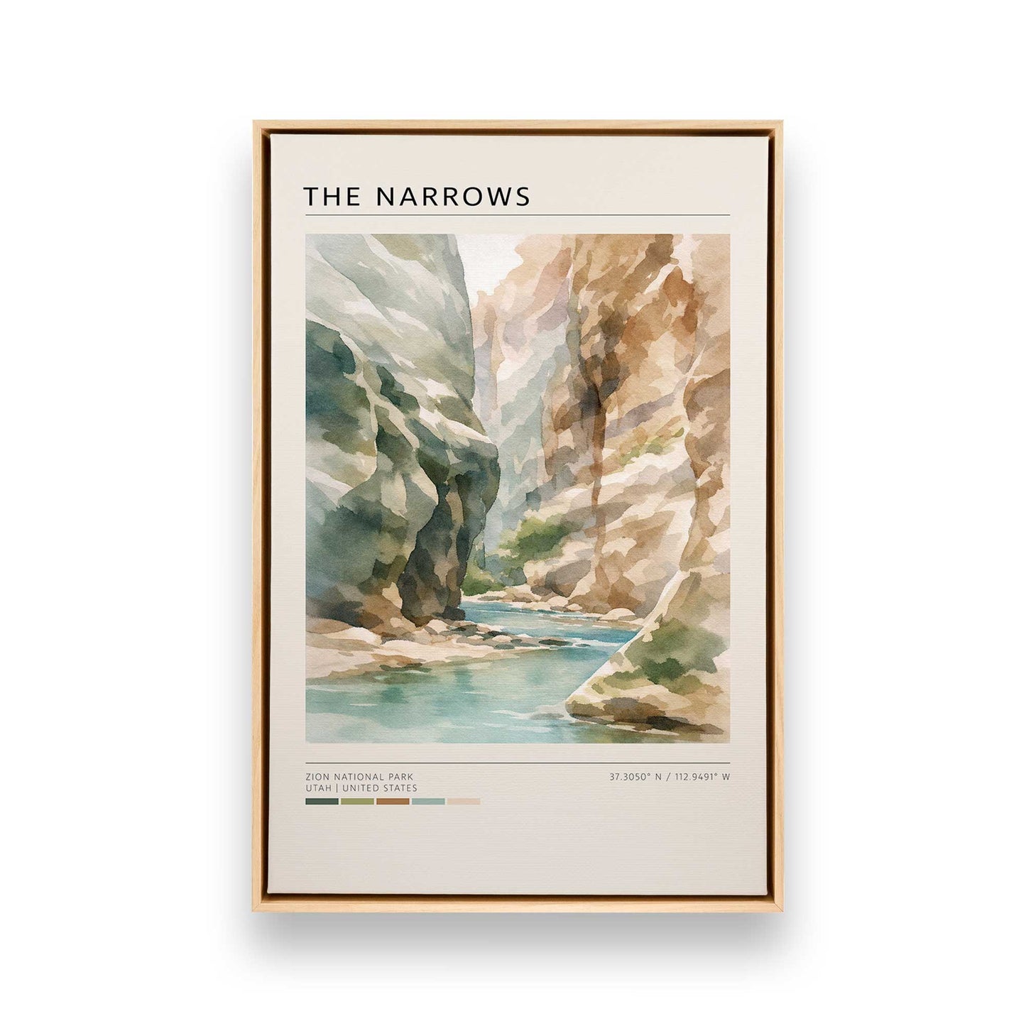 [Color:American Maple], Picture of art in a American Maple frame