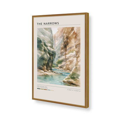 [Color:Polished Gold], Picture of art in a Polished Gold frame of the corner