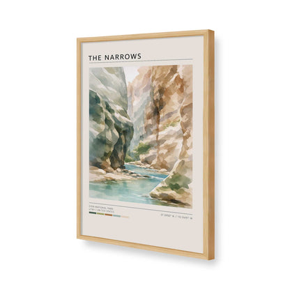 [Color:American Maple], Picture of art in a American Maple frame of the corner