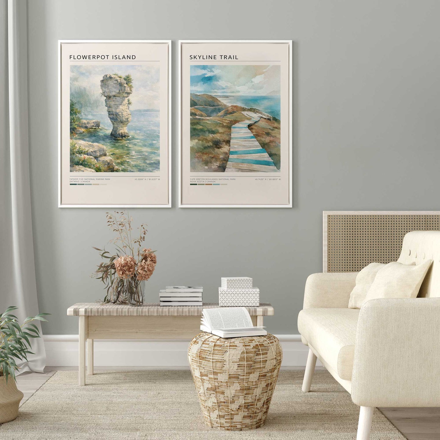[Color:Satin Black], Picture of art in a Satin Black frame