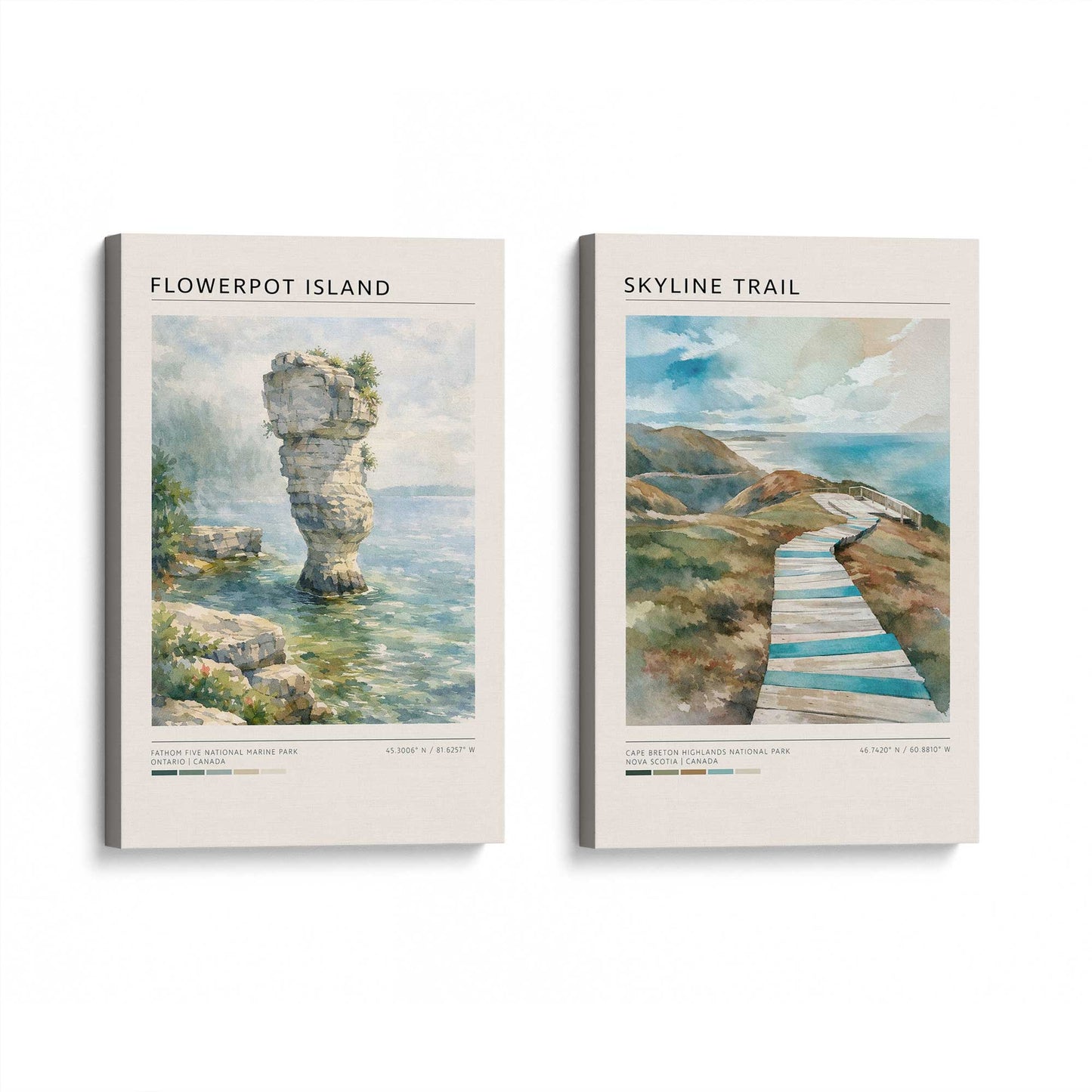 [Color:Stretched Canvas], Picture of art at an angle