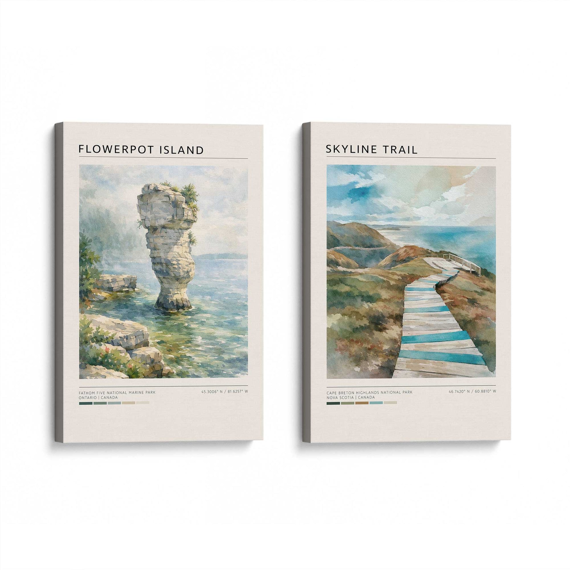 [Color:Stretched Canvas], Picture of art at an angle