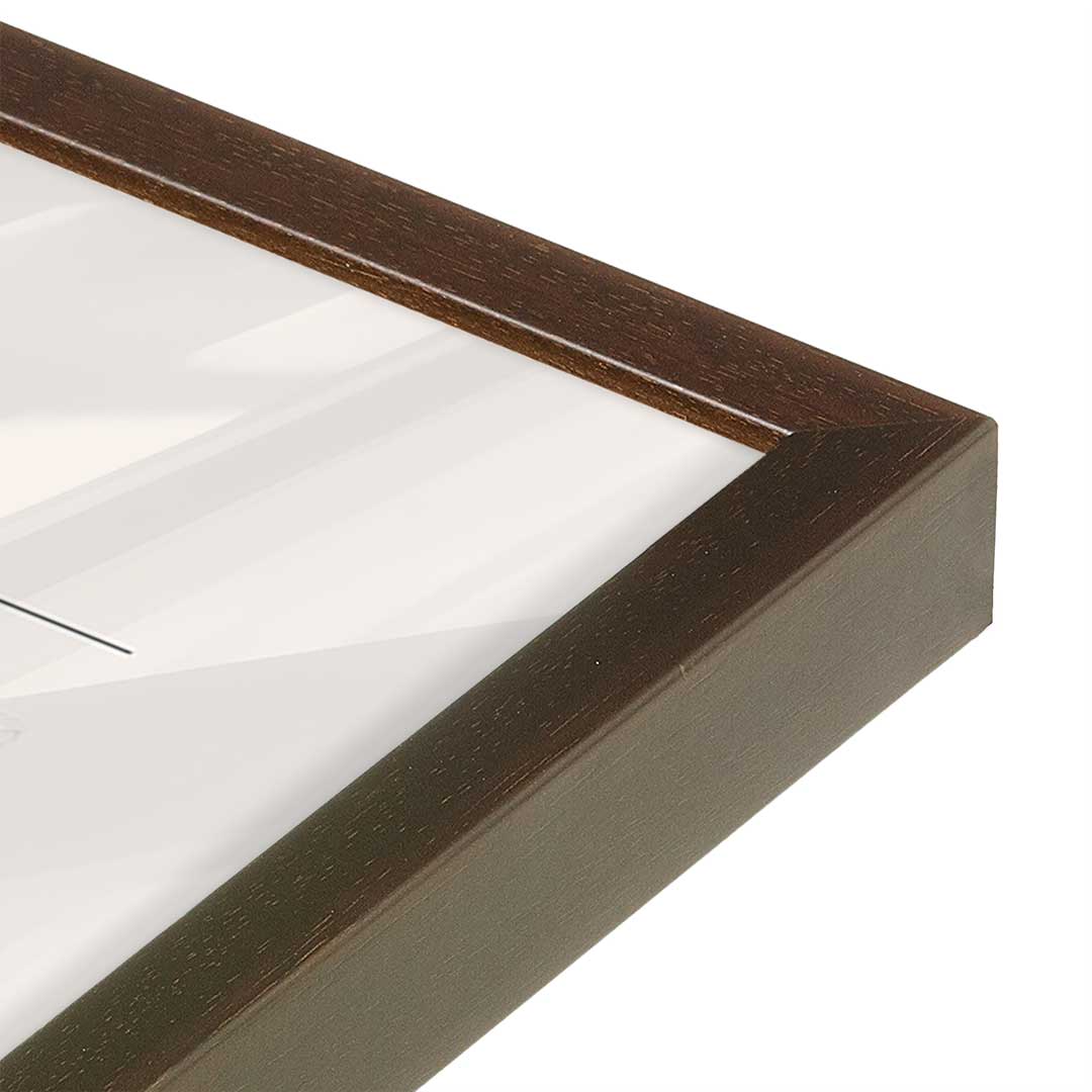 [Color:Belvinder Brown], Picture of art in a Belvinder Brown frame of the corner