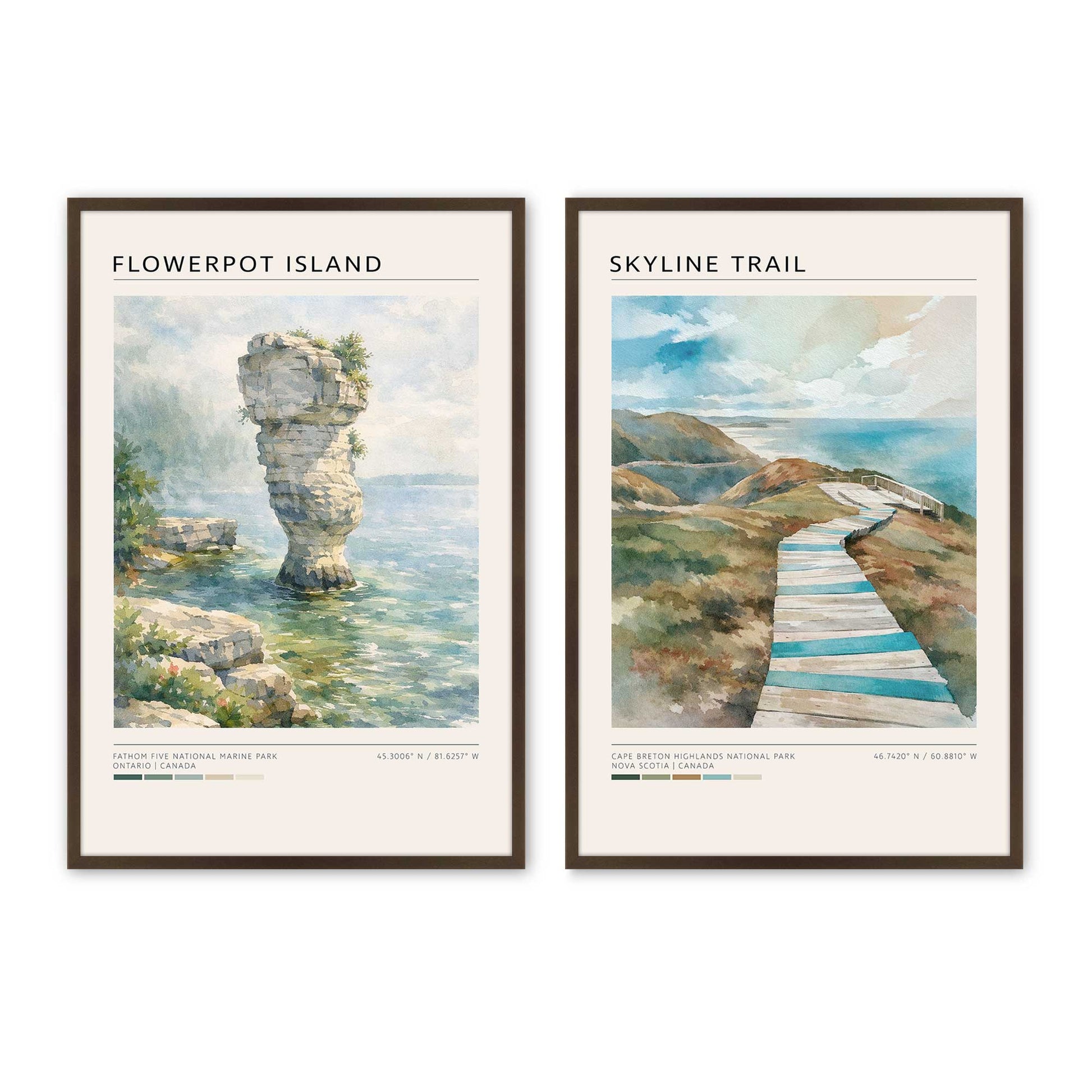 [Color:Belvinder Brown], Picture of art in a Belvinder Brown frame