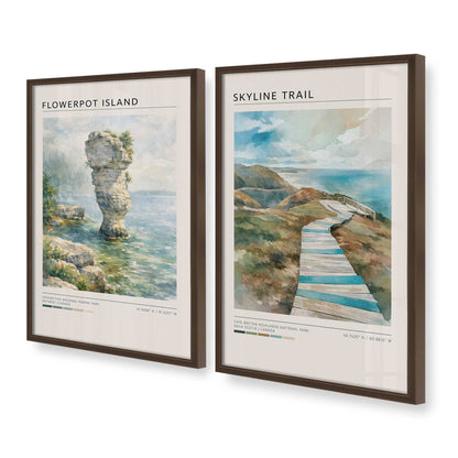 [Color:Belvinder Brown], Picture of art in a Belvinder Brown frame at an angle