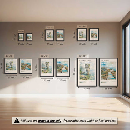 Flowerpot Island & Skyline Trail Set of 2 Prints