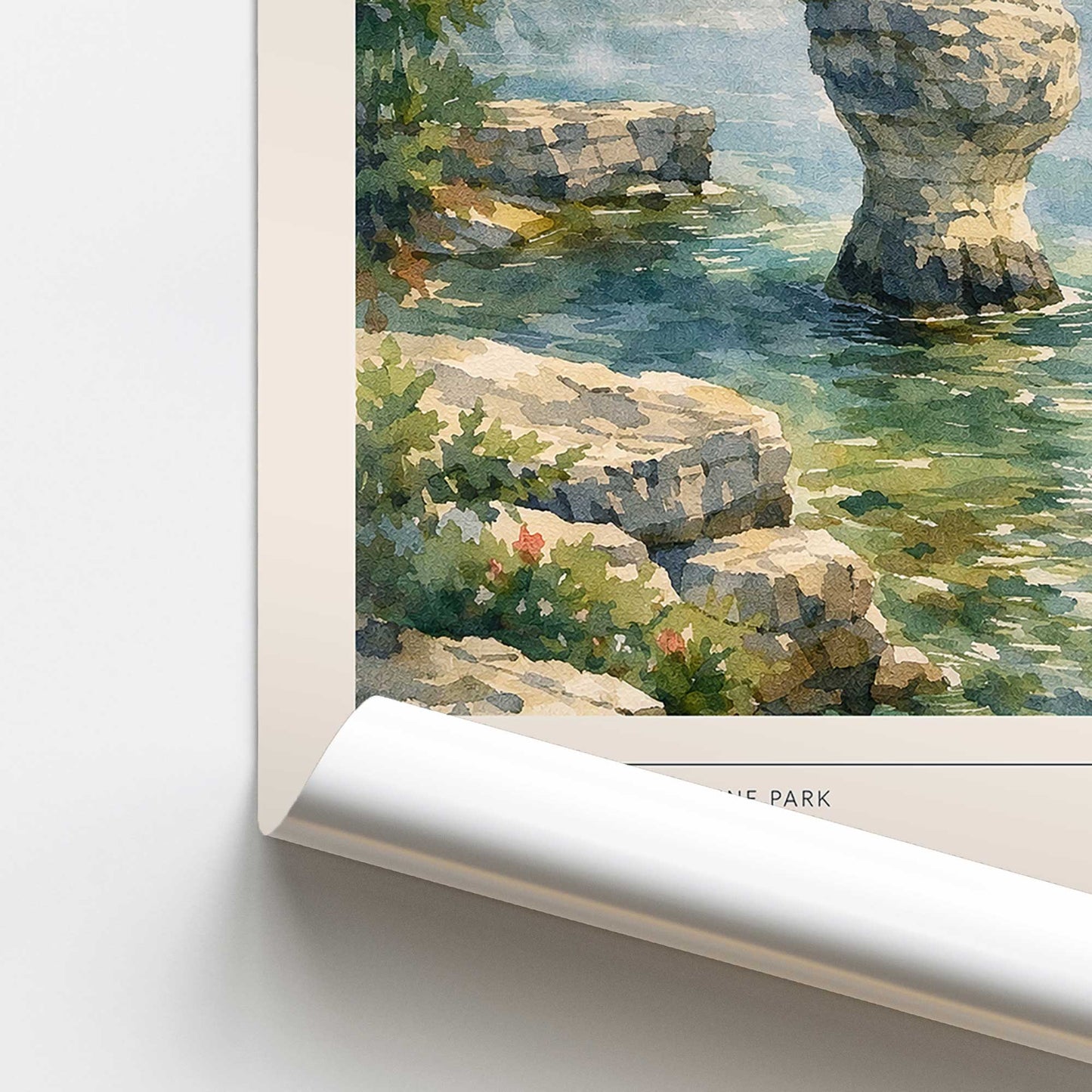 [color:Rolled Print], Picture of close up of art