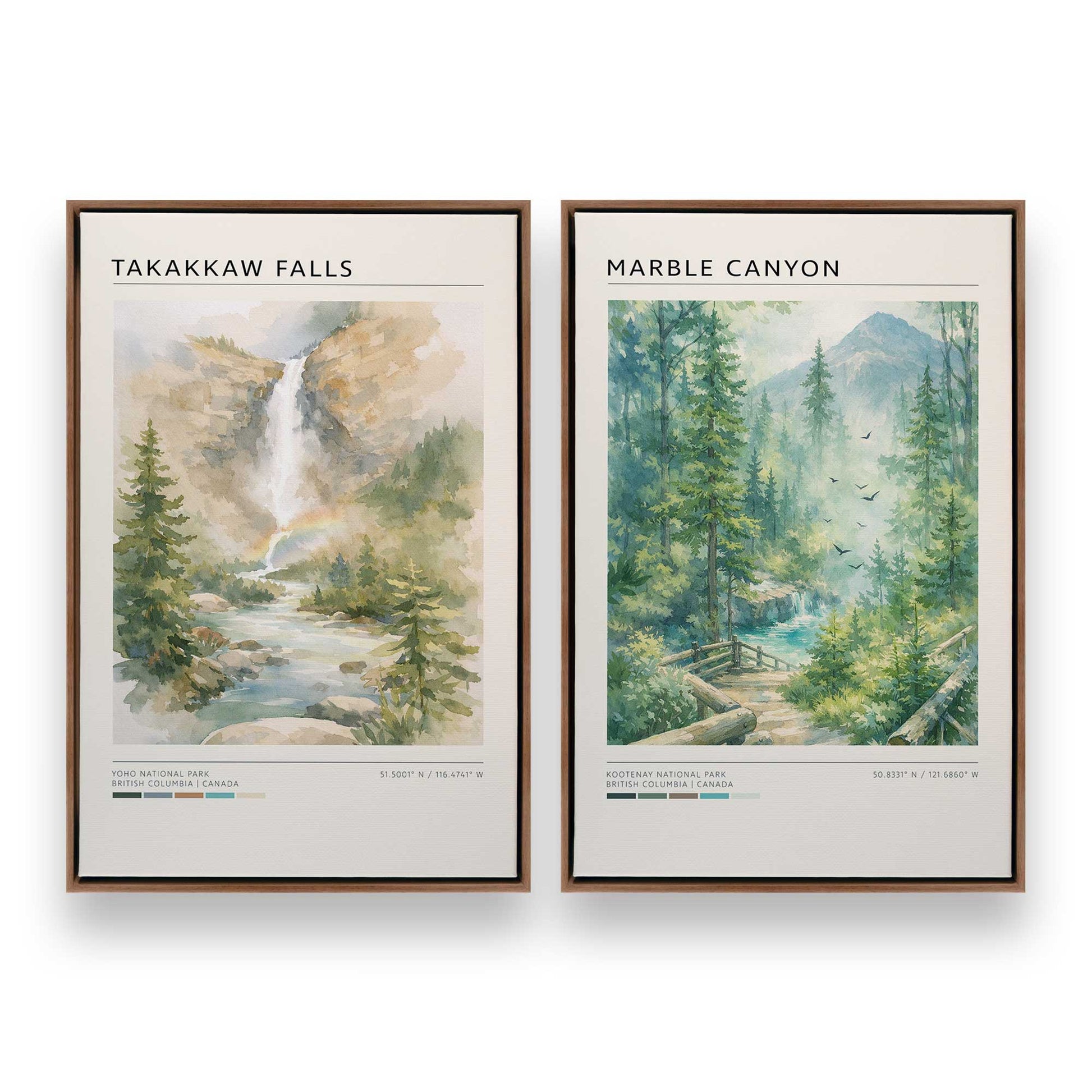 [Color:Walnut], Picture of art in a Walnut frame