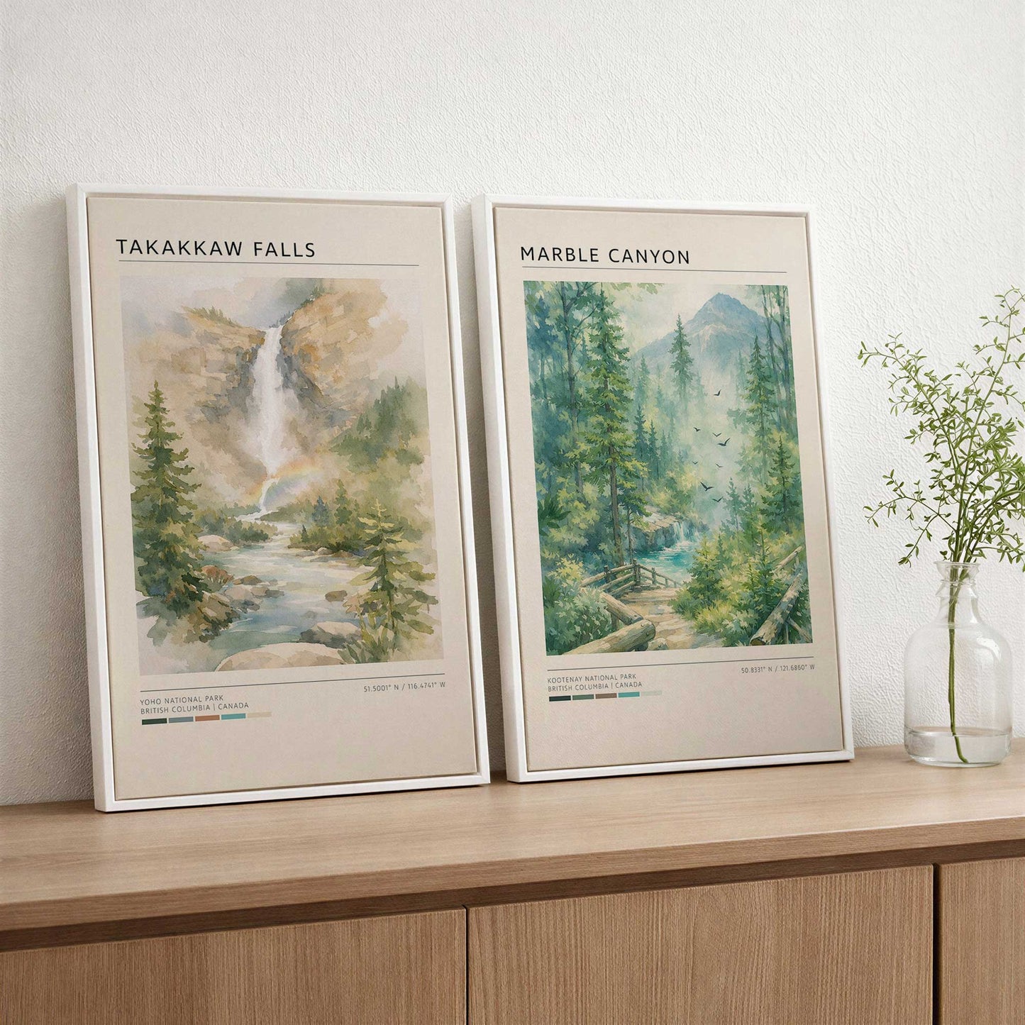 [Color:Opaque White], Picture of art in a White frame