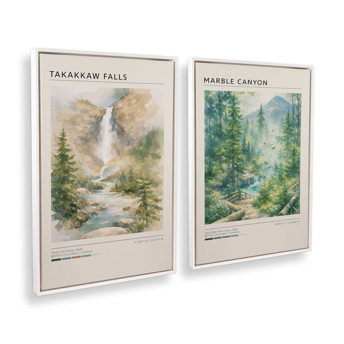 [Color:Opaque White], Picture of art in a White frame at an angle